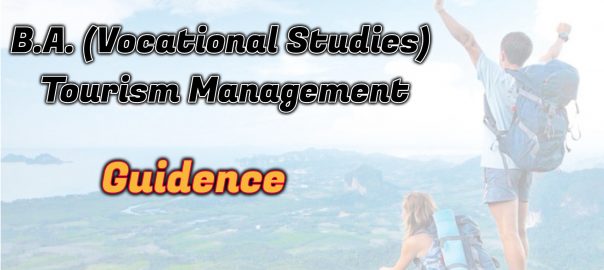 Ignou B.A. (Vocational Studies) Tourism Management