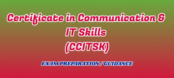 Certificate in Communication & IT Skills ignou detail