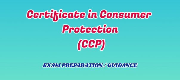 Certificate in Consumer Protection ignou detail