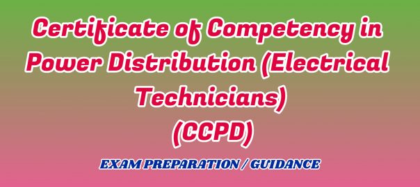 Certificate of Competency in Power Distribution ignou detail