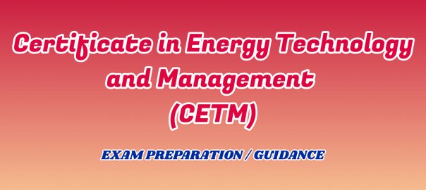 Certificate in Energy Technology and Management ignou