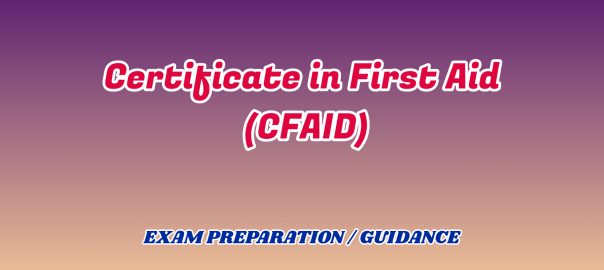 Certificate in First Aid ignou detail