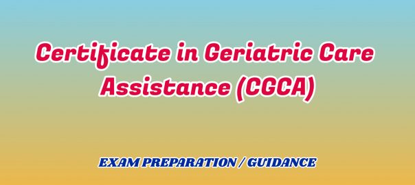 Certificate in Geriatric Care Assistance ignou detail