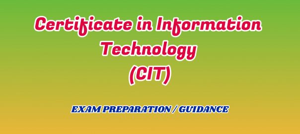 Certificate in Information Technology ignou detail