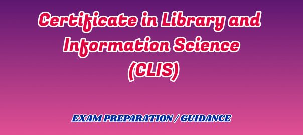 Certificate in Library and Information Science ignou detail
