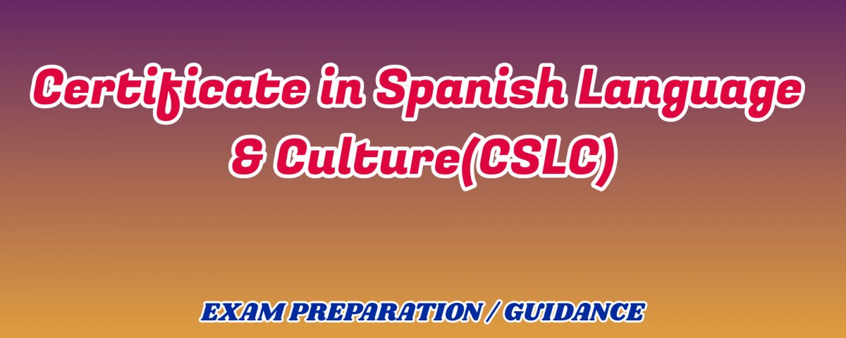 Certificate in Spanish Language & Culture ignou detail