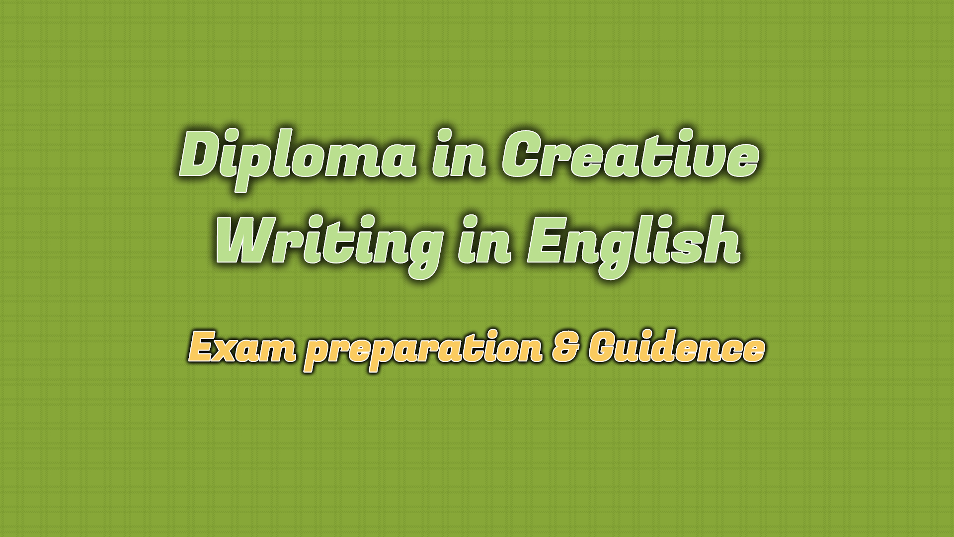 diploma in creative writing in english jobs