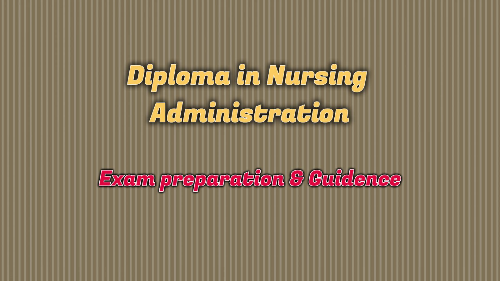 master thesis in nursing administration