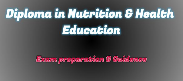 Ignou Diploma in Nutrition & Health Education