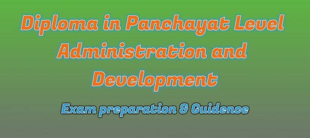 Ignou Diploma in Panchayat Level Administration and Development