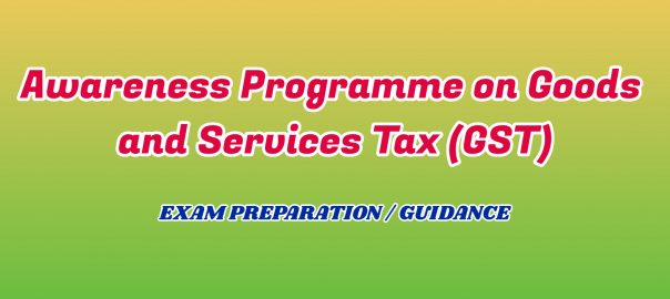 Awareness Programme on Goods and Services Tax ignou detail