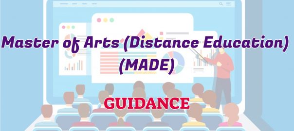 Master of Arts (Distance Education) (MADE) IGNOU GUIDANCE