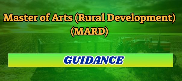 ignou master of arts in rural development mard