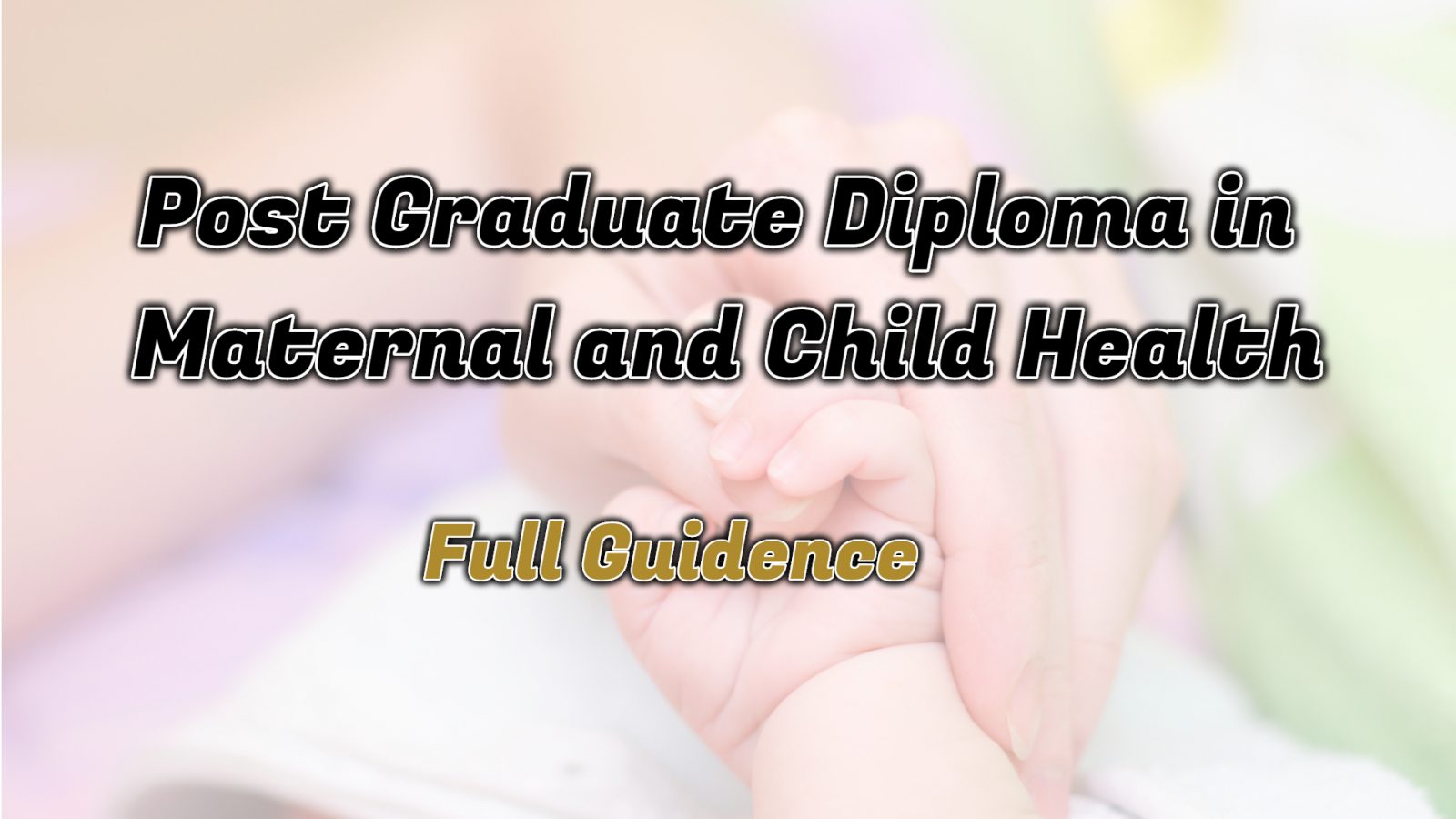 phd scholarships in maternal and child health