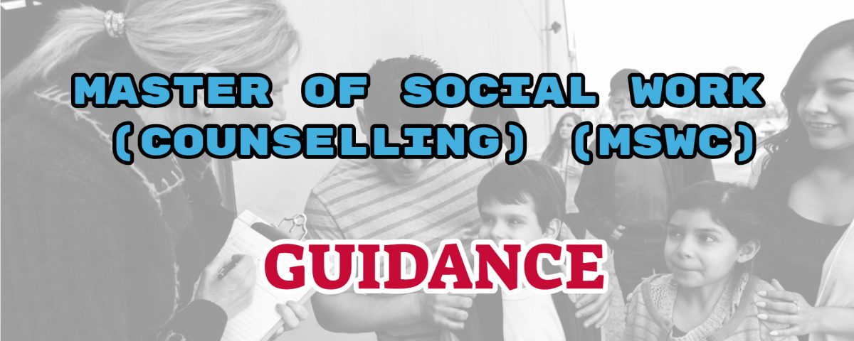 master of social counselling ignou guidance