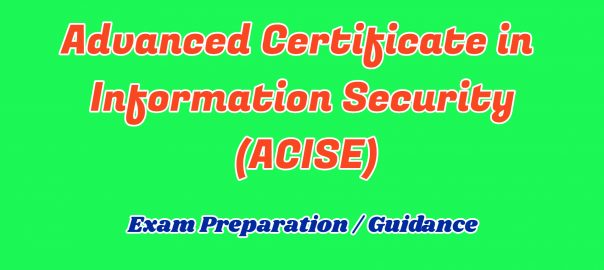 ignou advance certificate in information security support and guidance