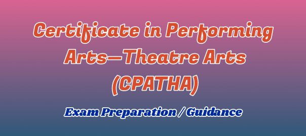 Certificate in Performing Arts—Theatre Arts