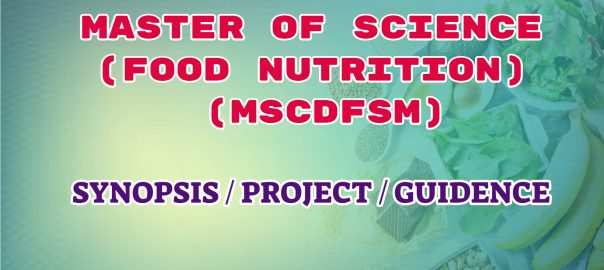 master of science food and nutrition ignou guidance