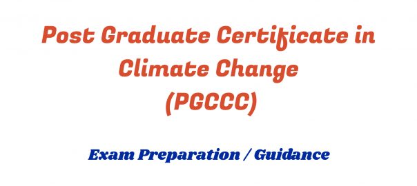 Post Graduate Certificate in Climate Change ignou