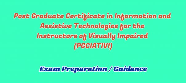 Information and Assistive Technologies for the Instructors of Visually Impaired