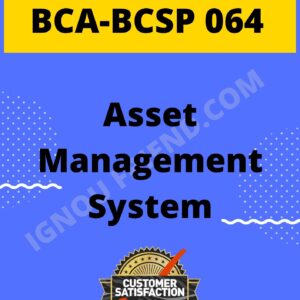 ignou-bca-bcsp064-synopsis-only-Asset Management System
