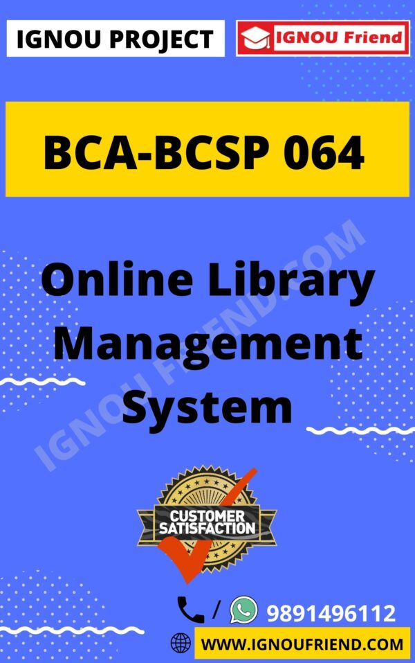 ignou-bca-bcsp064-synopsis-only-Online Library Management System