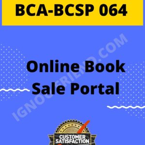 ignou-bca-bcsp064-synopsis-only- Online Book Sale Portal