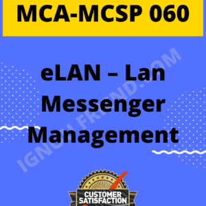 Ignou MCA MCSP-060 Synopsis Only, Topic- eLAN - Lan Management System