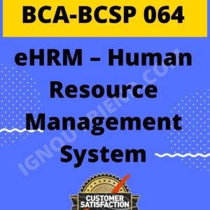 ignou-bca-bcsp064-synopsis-only-eHRM Human Resource Management System