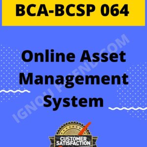 ignou-bca-bcsp064-synopsis-only-Online Asset Management System