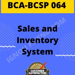 ignou-bca-bcsp064-synopsis-only-Sales and Inventory Management System