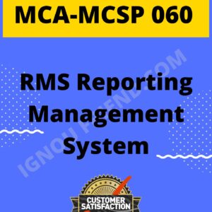 Ignou MCA MCSP-060 Synopsis Only, Topic - RMS Reporting Management System
