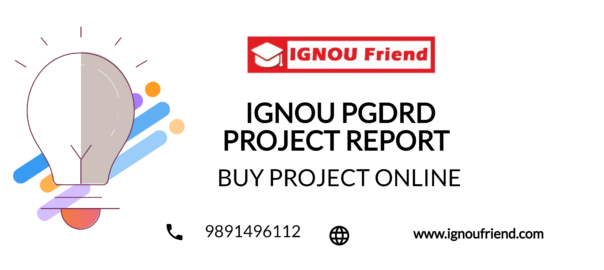 IGNOU PGDRD PROJECT REPORT