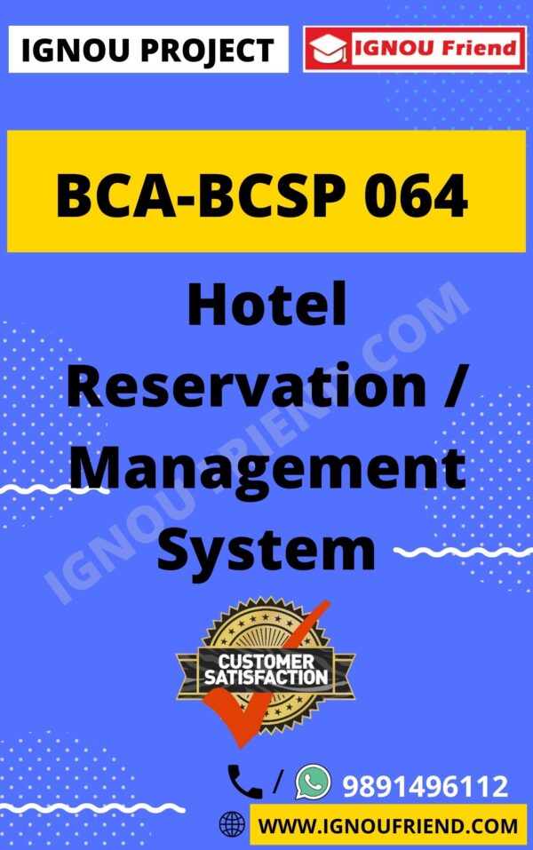 Ignou-BCA-BCSP-064-Complete-Project-Topic-Billing-Management-system