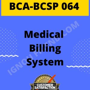 Ignou BCA BCSP-064 Complete Project, Topic - Medical Billing Management system
