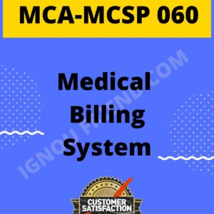 Ignou MCA MCSP-060 Complete Project, Topic -Medical Billing Management system