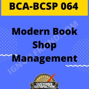 Ignou BCA BCSP-064 Complete Project, Topic - Modern Book Shop Management