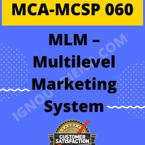 Ignou MCA MCSP-060 Complete Project, Topic - MLM-Multilevel Marketing System